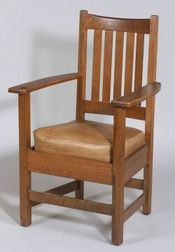 Limbert Arts & Crafts Oak Armchair